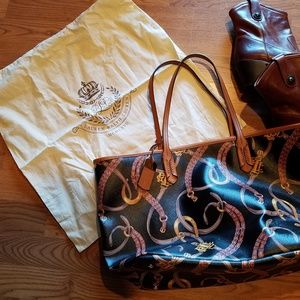Lauren Ralph Lauren tote/purse brown and black